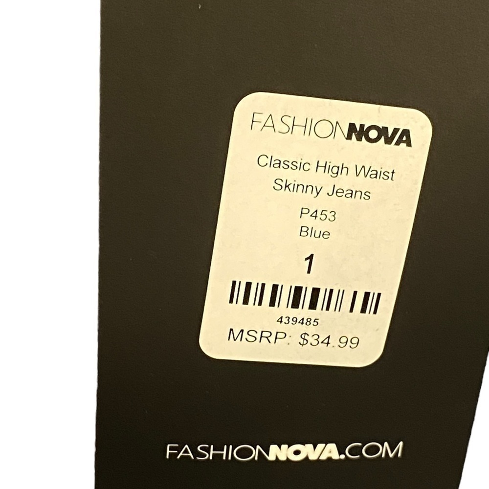 Fashion Nova High Waisted Skinny Jeans Womens size 1 - NWT - Picture 8 of 12